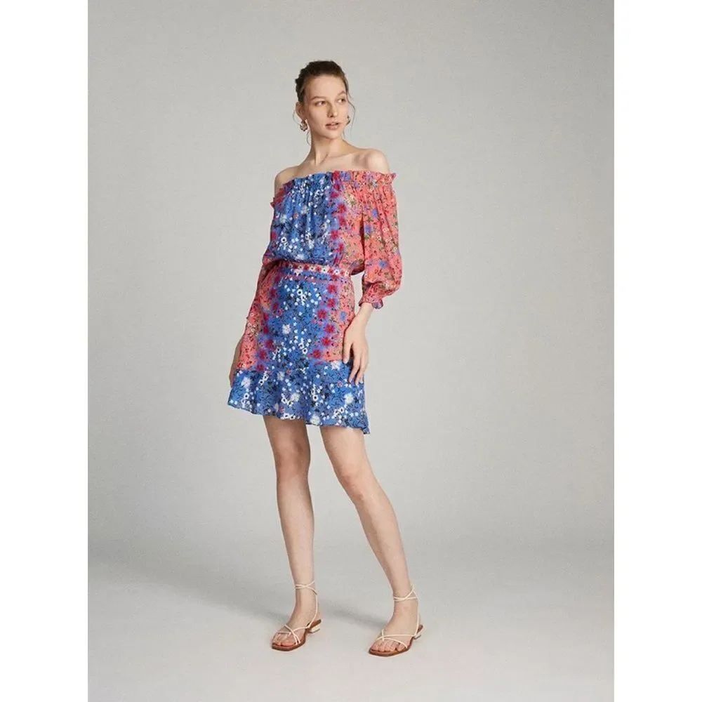 SALONI Grace Dress in Foxglove Meadow print size 4